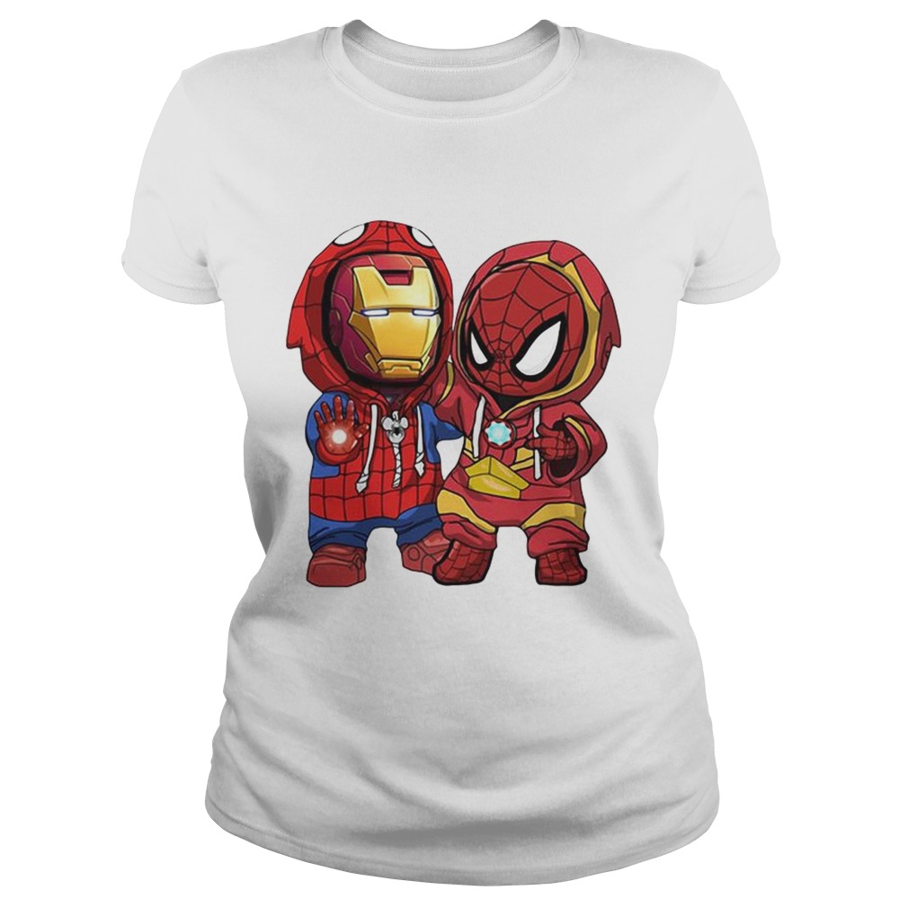 Baby Iron Man and baby Spiderman shirt - T Shirt Classic