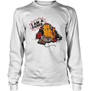 Cat I am a gamer cat plays game LongsLeeve Tee