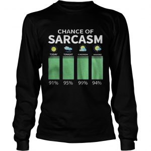 Chance of Sarcasm Forecast LongsLeeve Tee