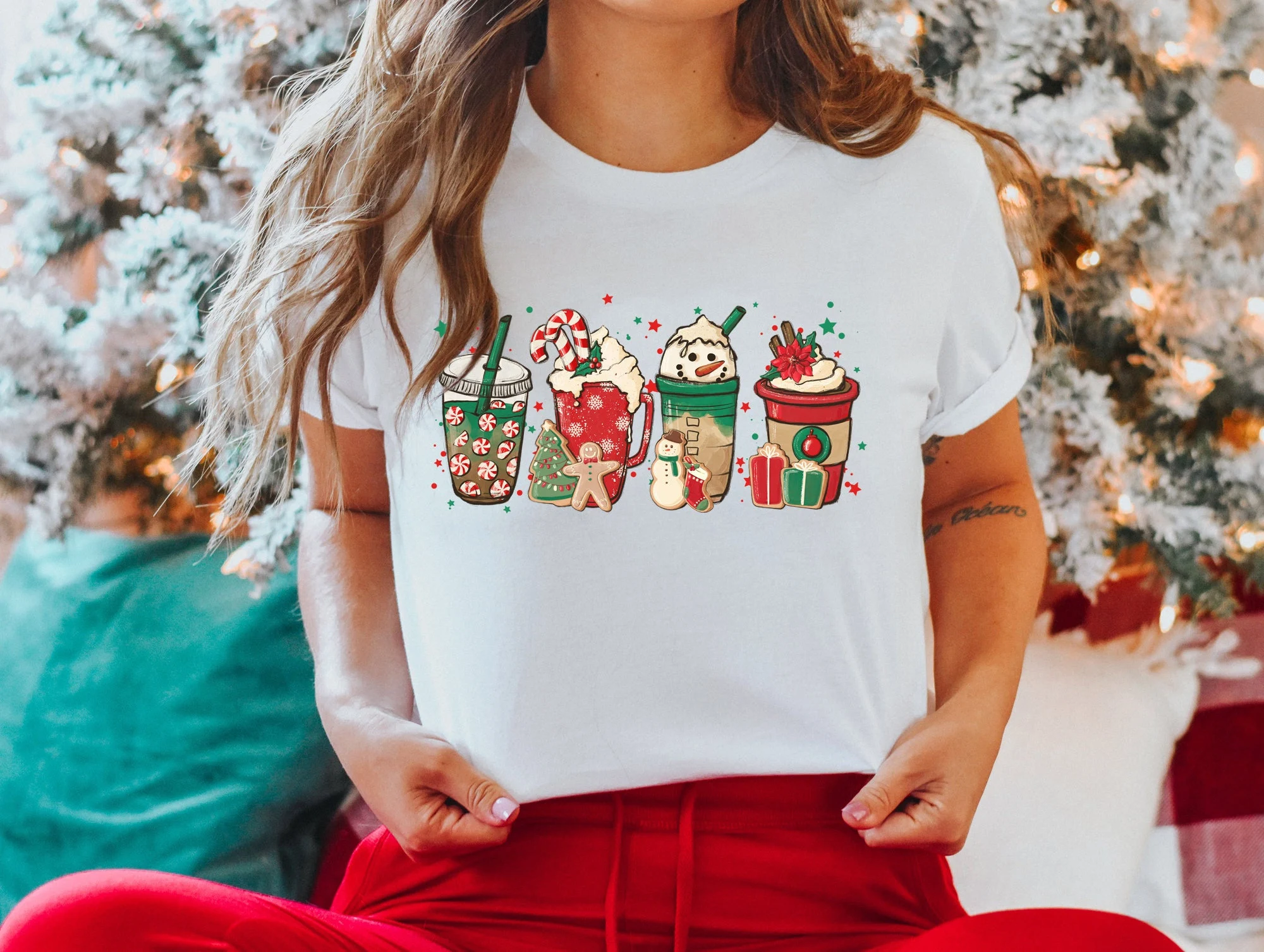 Christmas Coffee Lady Shirt