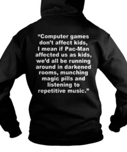 Computer Games Don’t Affect Kids Hoodie