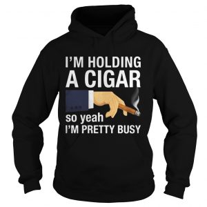 Im holding a cigar so yeah Im pretty busy Hoodie