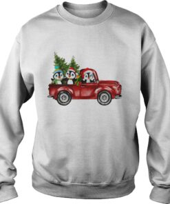  Penguin Cartoon drive red car very christmas Sweatshirt