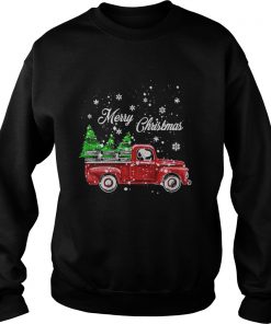 Snoopy driving christmas tree truck Merry Christmas Sweatshirt