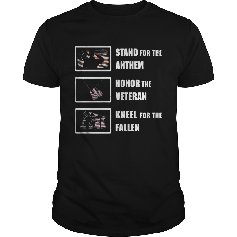 Stand For The Anthem Honor The Veteran Shirt 