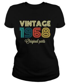Vintage 1968 Funny Old School 50th Retro Gift Ladies Tee