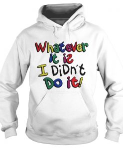  Whatever it is I didn’t do it color Hoodie