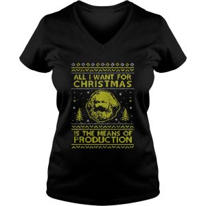 All I Want For Christmas Is The Means Of Production Vneck