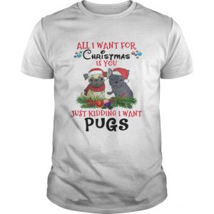 All I want for Christmas is You Just Kidding i want Pugs Guys
