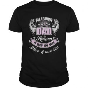 All I want is for my dad in heaven to know how much I love and miss him Guys