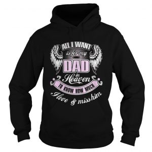 All I want is for my dad in heaven to know how much I love and miss him Hoodie