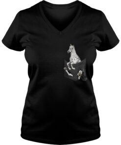 Appaloosa Horse in pocket Vneck