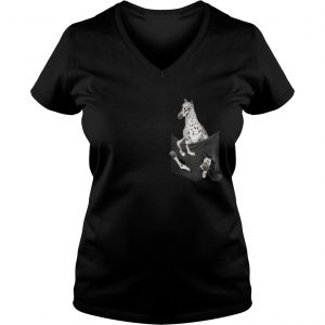Appaloosa Horse in pocket Vneck