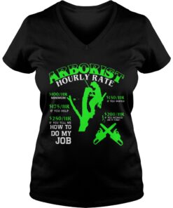 Arborist Hourly Rate Christmas Vneck