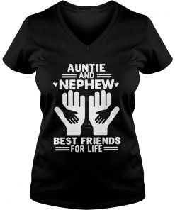 Aunt and nephew best friends for life Vneck