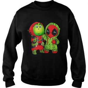 Baby Grinch and Deadpool Christmas Sweatshirt