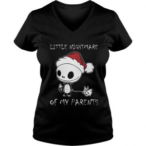 Baby Jack Skellington little nightmare of my parents Christmas Vneck