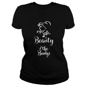 Beauty and the Bump Christmas Ladies Tee