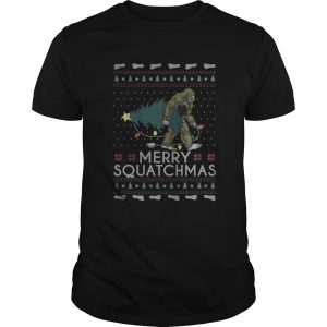 Bigfoot merry squatchmas christmas Guys