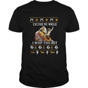 Blazing Saddles Excuse Me While I Whip This Out Christmas Unisex TEe
