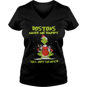 Bostons Make Me Happy You Not So Much Vneck