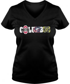 Captain America Shield Columbus Vneck