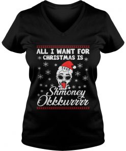 Cardi B All I want for Christmas Shmoney okkkurrrr Vneck