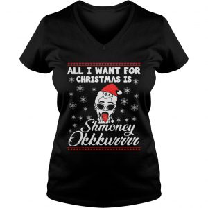 Cardi B All I want for Christmas Shmoney okkkurrrr Vneck