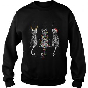 Cat reindeer santa Christmas Sweatshirt