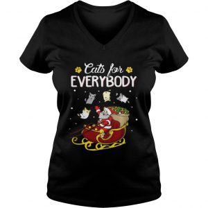 Cats For Everybody Santa’s Gift Christmas Sweat Vneck