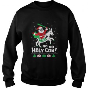 Chicago Cubs Santa world champ holy cow Sweatshirt