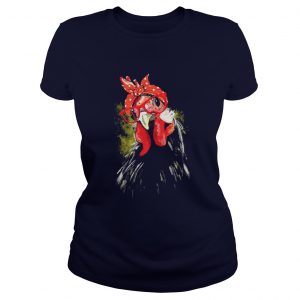Chicken bow red head scarf Ladies Tee