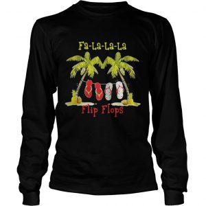 Christmas Fa-la-la-la flip flops Longsleeve Tee
