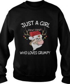 Christmas Grumpy Reindeer Just A Girl Who Loves Grumpy Sweatshirt