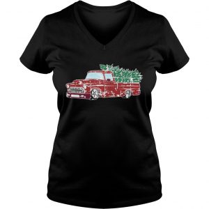 Christmas Jumper or Shirt with Vintage Truck Vneck