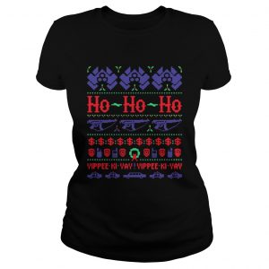 Christmas McClane Ho ho Ho Yippee Ki Yay Yippee Ki Yay Ladies tee