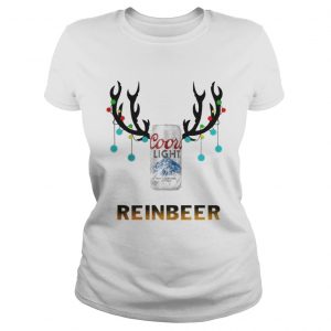 Christmas Reinbeer Coor light1 Ladies Tee