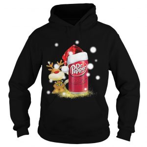 Christmas Reindeer and Dr Pepper Santa Hoodie