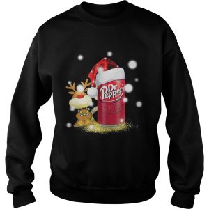 Christmas Reindeer and Dr Pepper Santa Sweatshirt