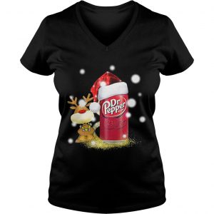 Christmas Reindeer and Dr Pepper Santa Vneck