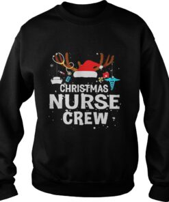 Christmas nurse crew Hat Santa Reindeer Sweatshirt
