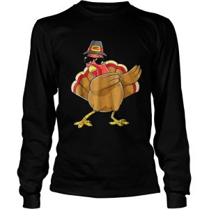 Cute Dabbing Turkey Longsleeve Tee