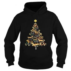 Dachshunds Christmas tree Hoodie