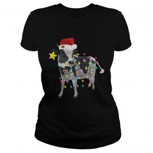 Dairy cows light Christmas Ladies Tee