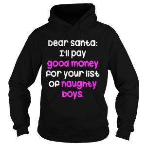 Dear santa i’ll pay good money for your list of naughty boys Hoodie