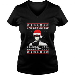 Death Note You Are On The Naughty List Christmas Vneck