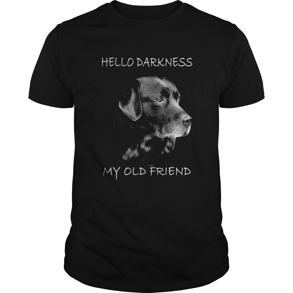 Dog hello darkness my old friend shirt
