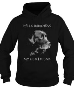 Dog hello darkness my old friend Hoodie