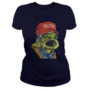 Donald Trump make fishing great again Ladies Tee