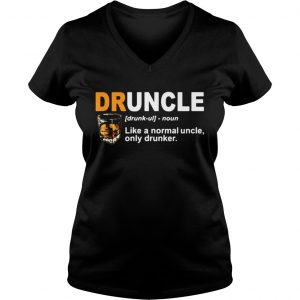 Druncle like a normal uncle only drunker Vneck